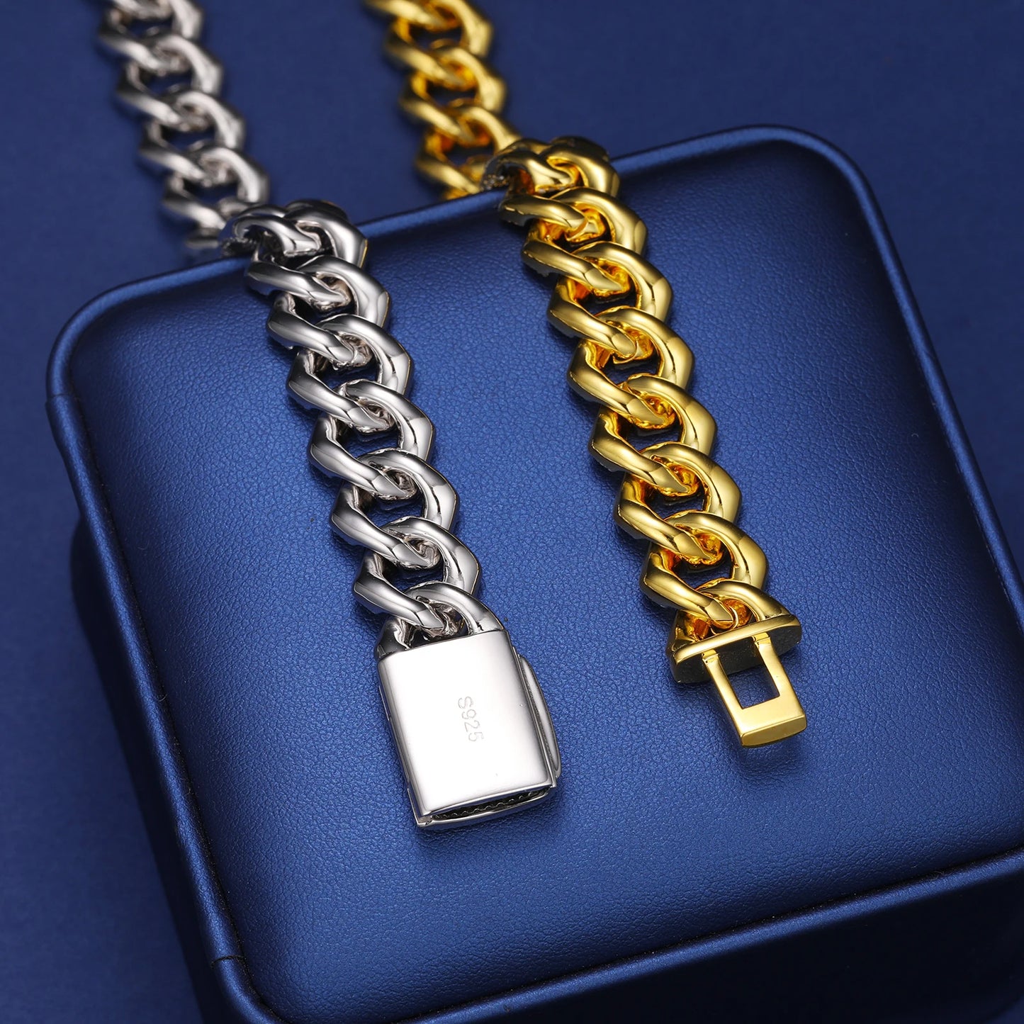 12-22mm - Baguette Center Row Cuban Link Chain
