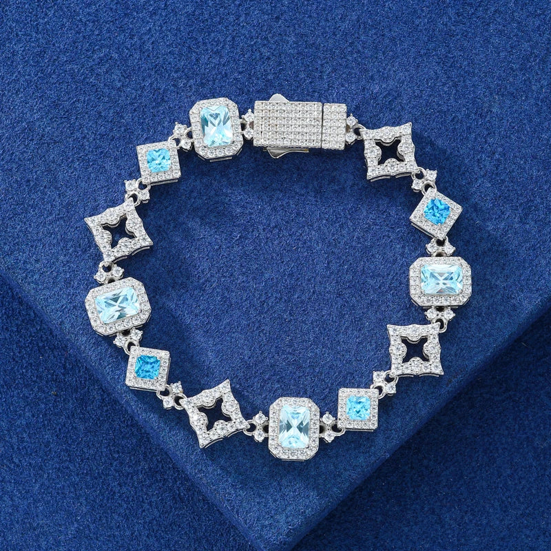 13mm - Blue Gem Stone Bracelets