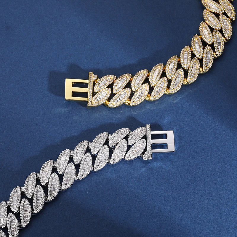 14-20mm - Heavy Baguette Cuban Link Chain