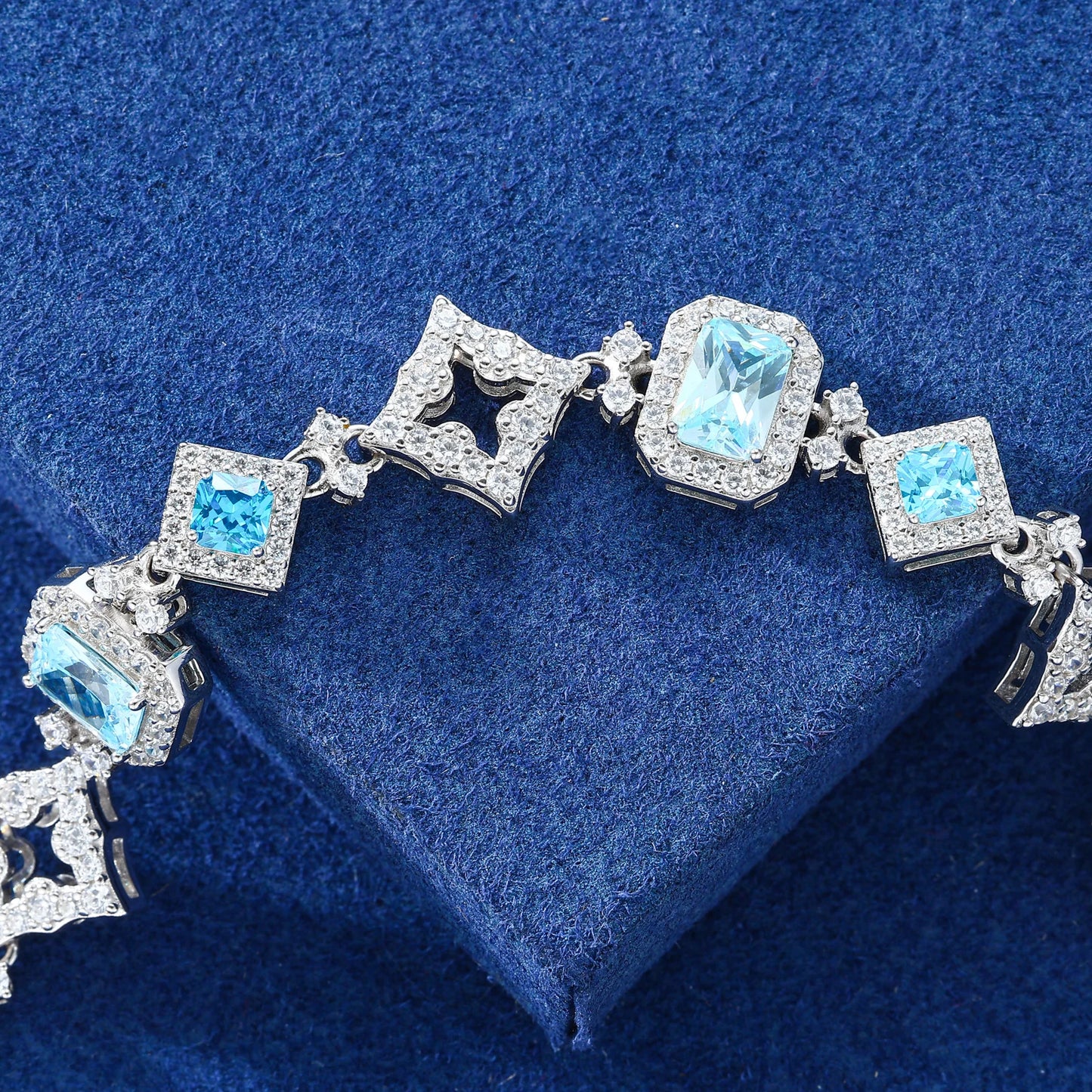 13mm - Blue Gem Stone Bracelets