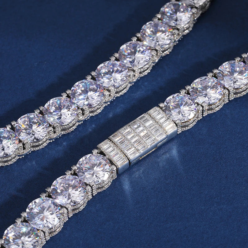 10mm - Baguette Clasp Tennis Chain