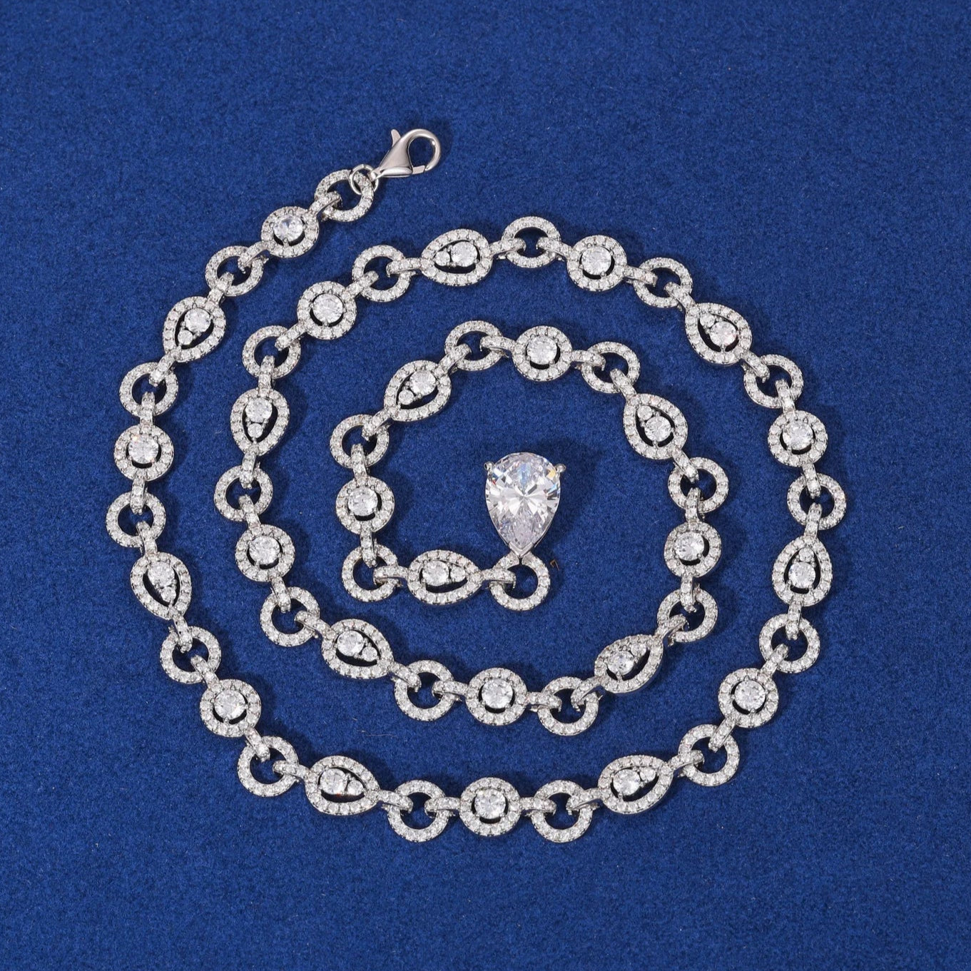 Pear Cut Pendant Necklace