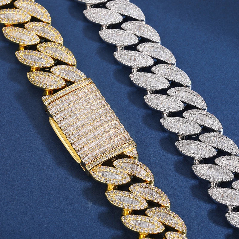 14-20mm - Heavy Baguette Cuban Link Chain