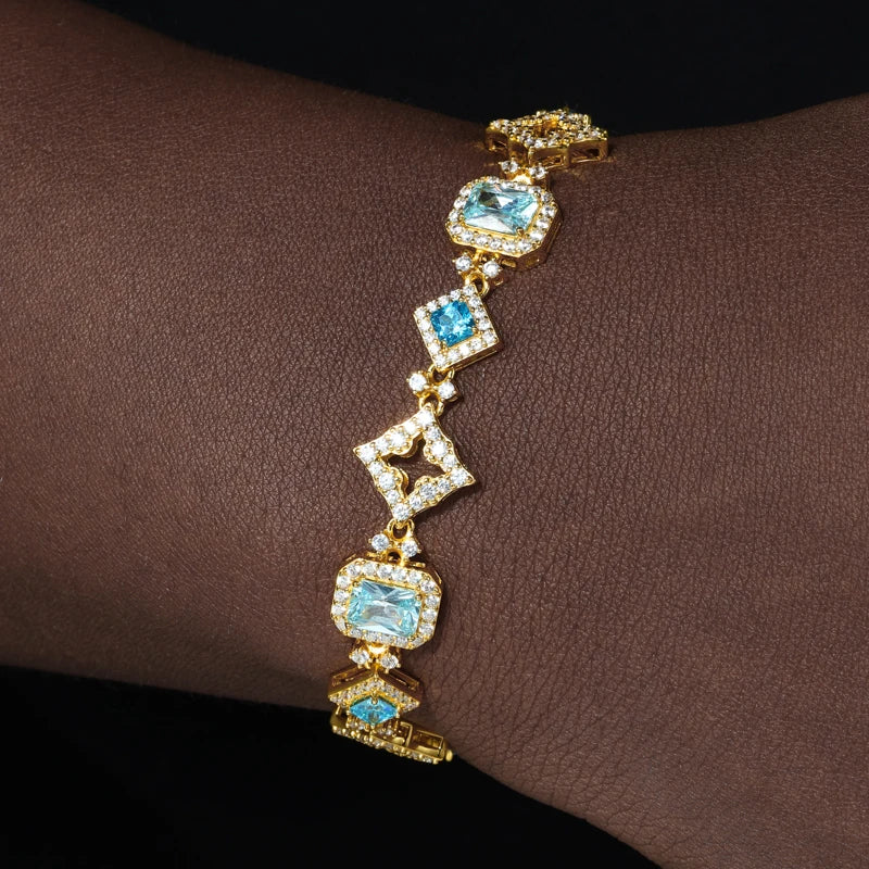13mm - Blue Gem Stone Bracelets