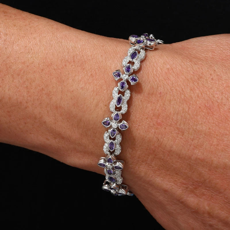Infinity Cross Flower Bracelet