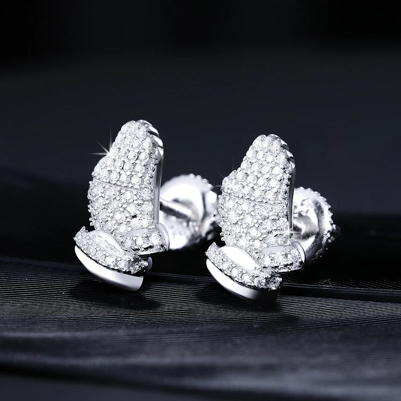 Prayer Hands Stud Earrings