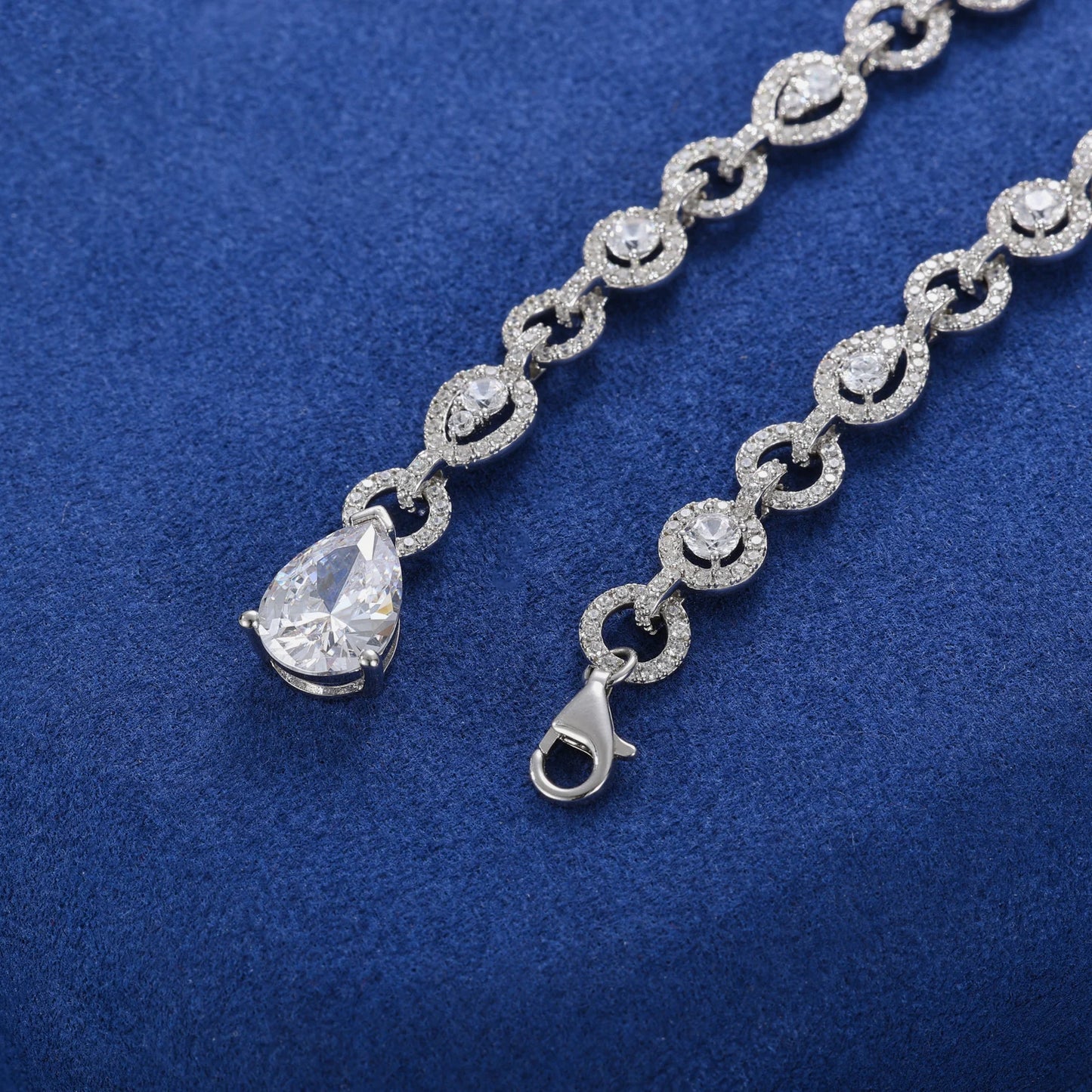 Pear Cut Pendant Necklace
