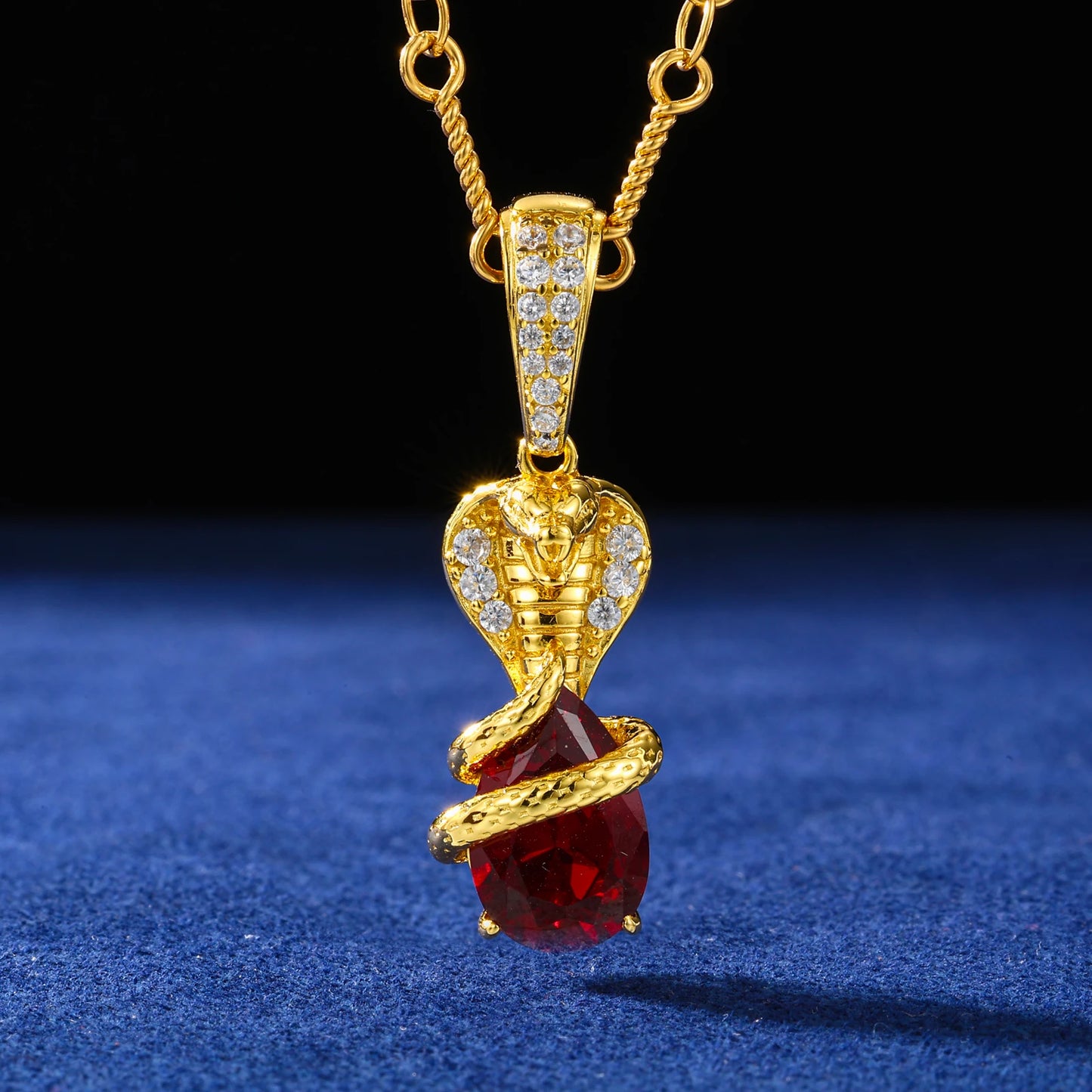 Cobra Holding Jewel Pendant