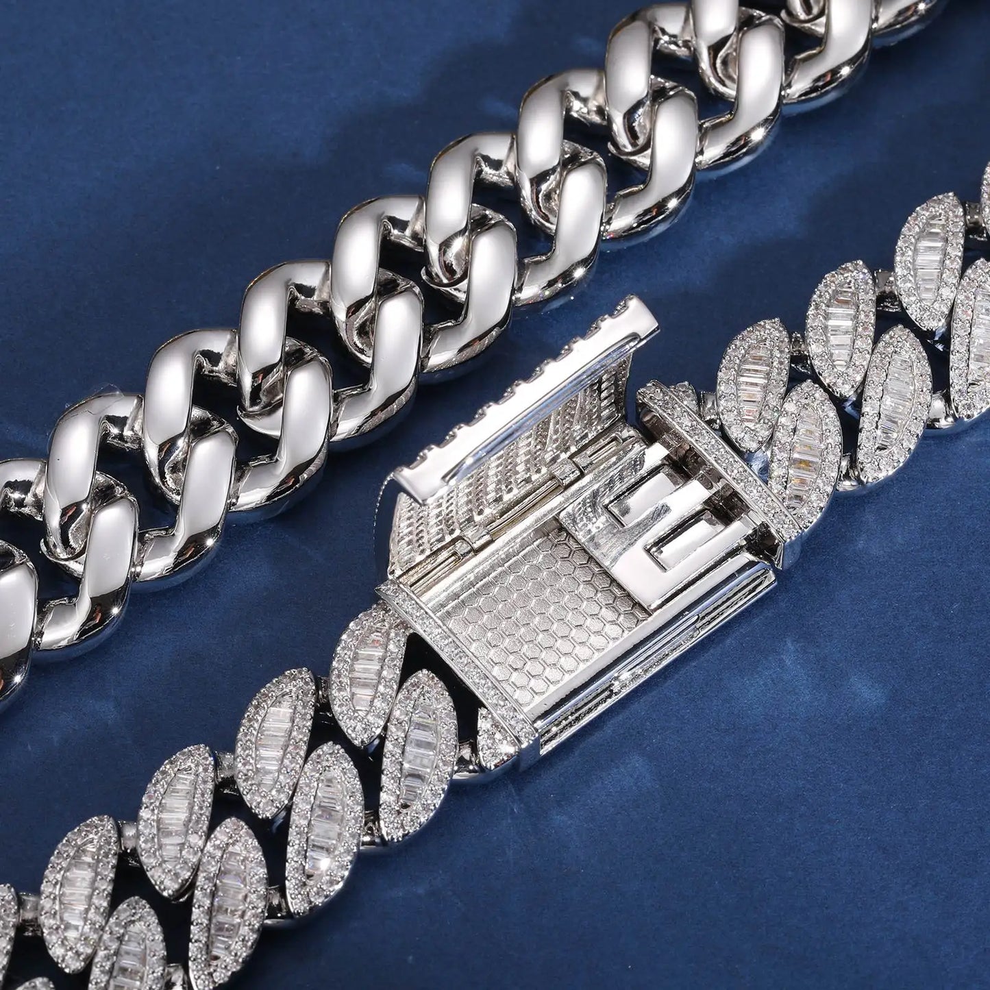 14-20mm - Heavy Baguette Cuban Link Chain