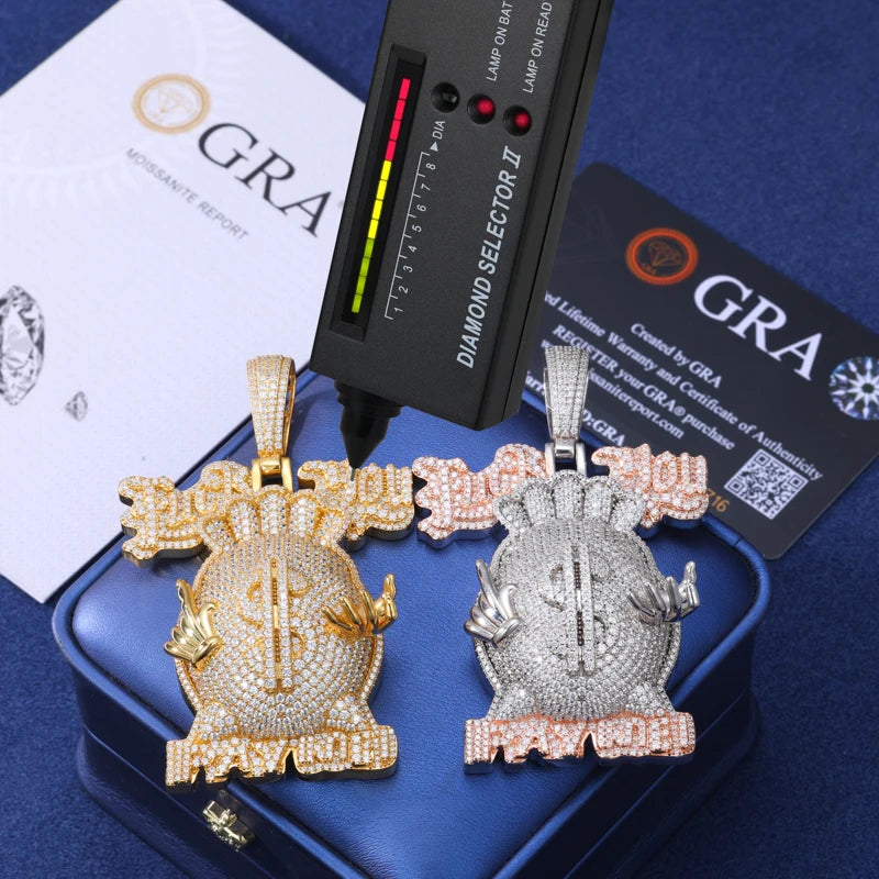 F You ,Pay me Money Bag Pendant