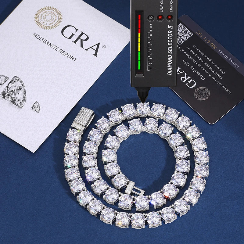 10mm - Baguette Clasp Tennis Chain