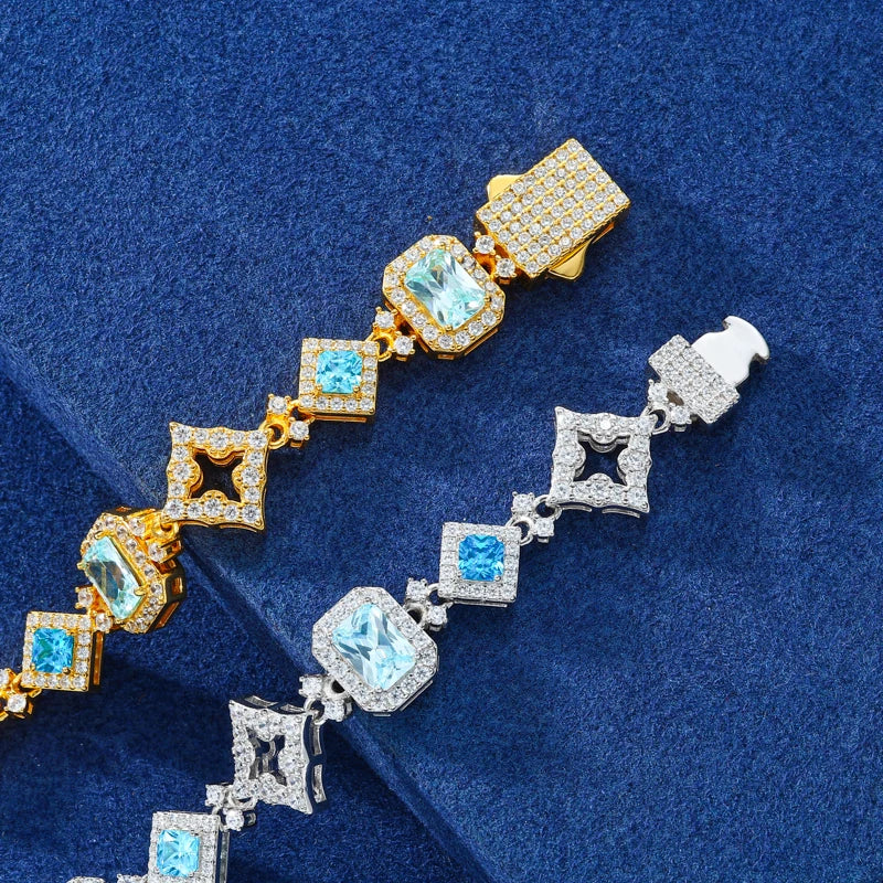 13mm - Blue Gem Stone Bracelets
