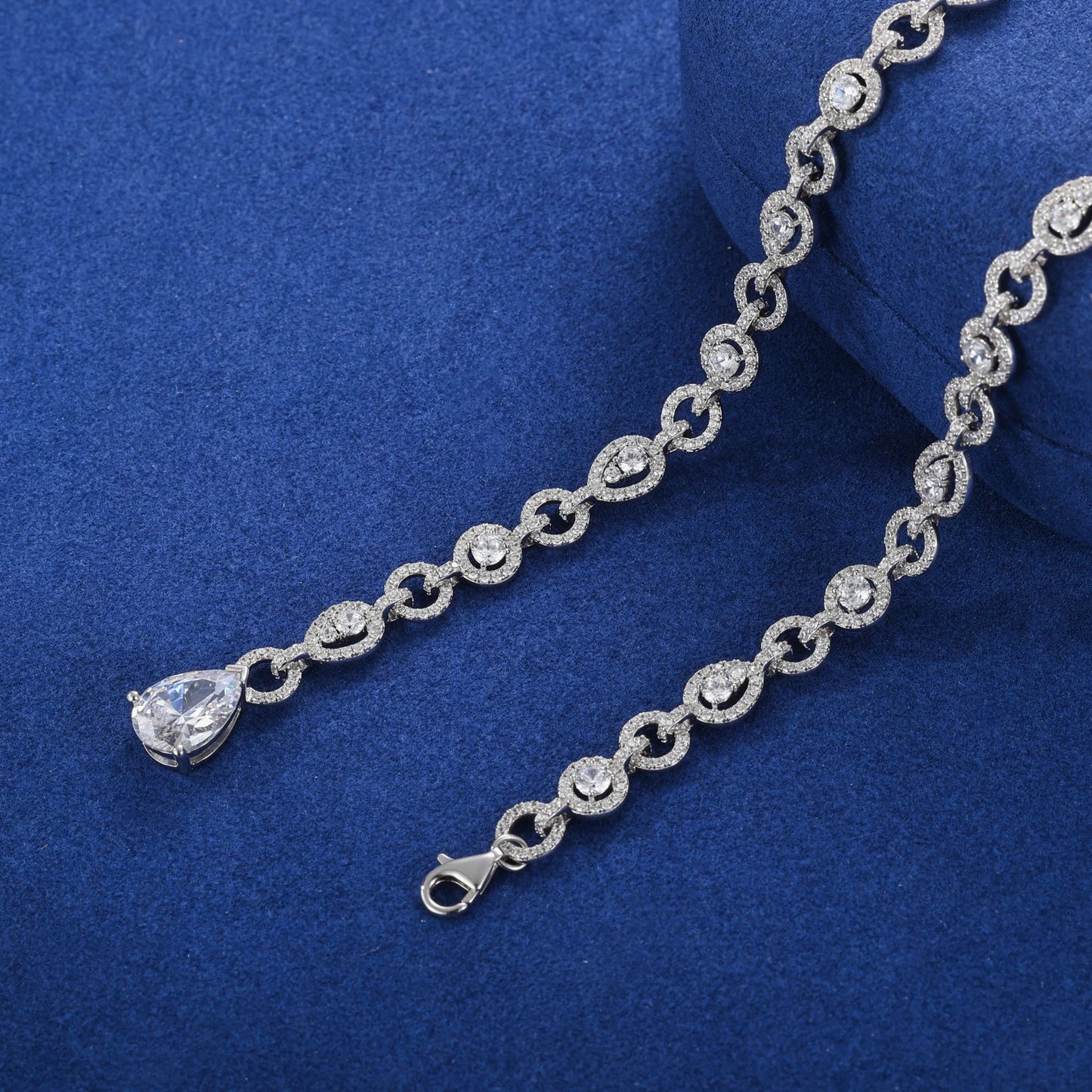 Pear Cut Pendant Necklace
