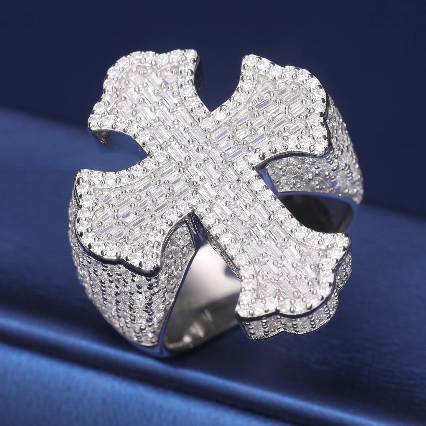 Baguette Cross Ring