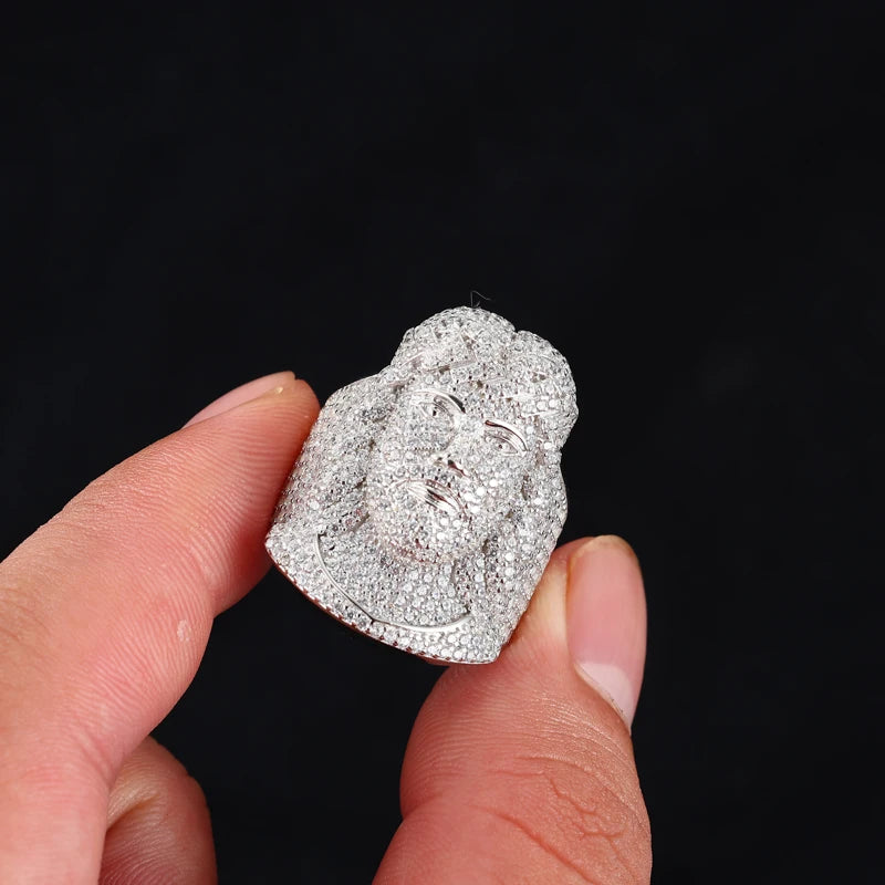Iced Out Jesus Ring Bling