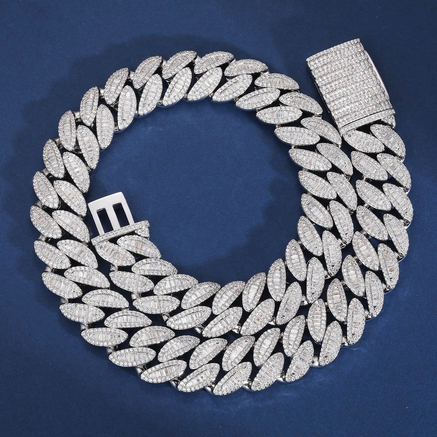 14-20mm - Heavy Baguette Cuban Link Chain