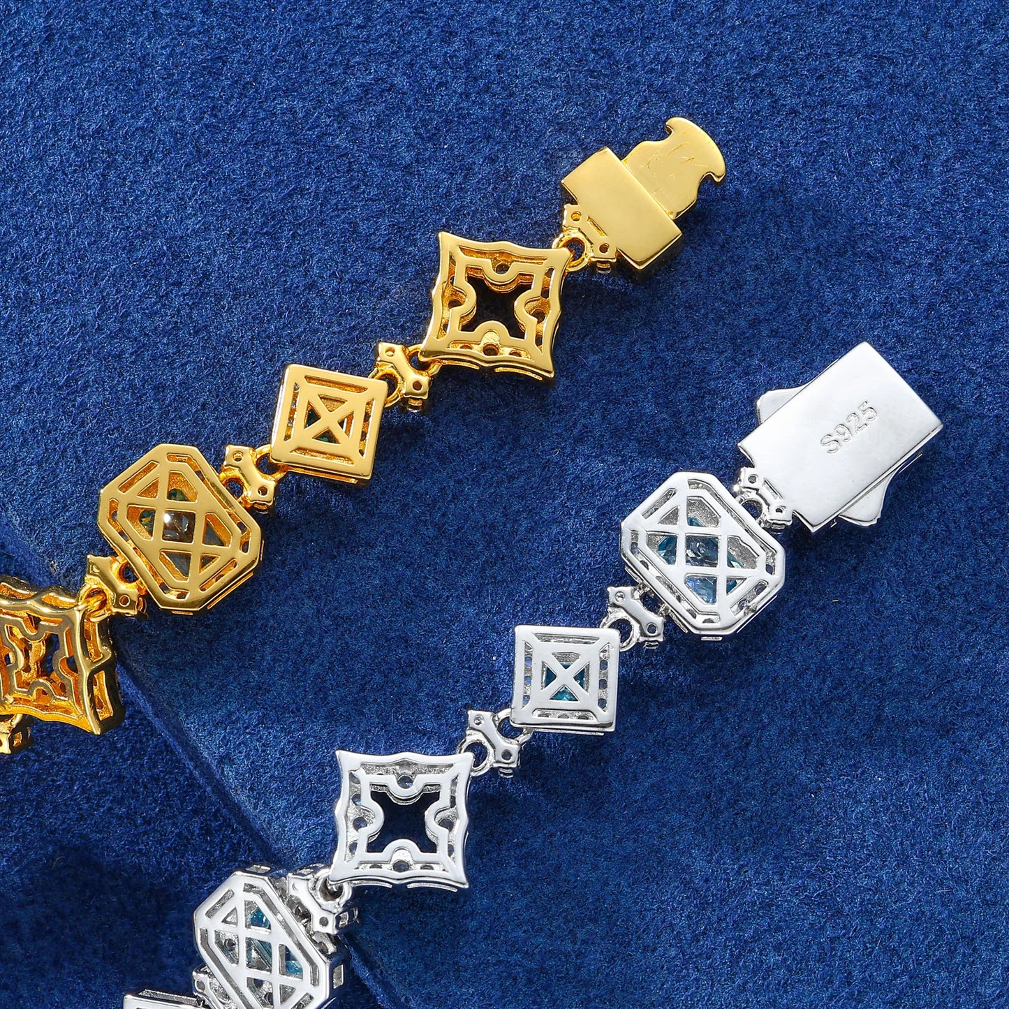 13mm - Blue Gem Stone Bracelets