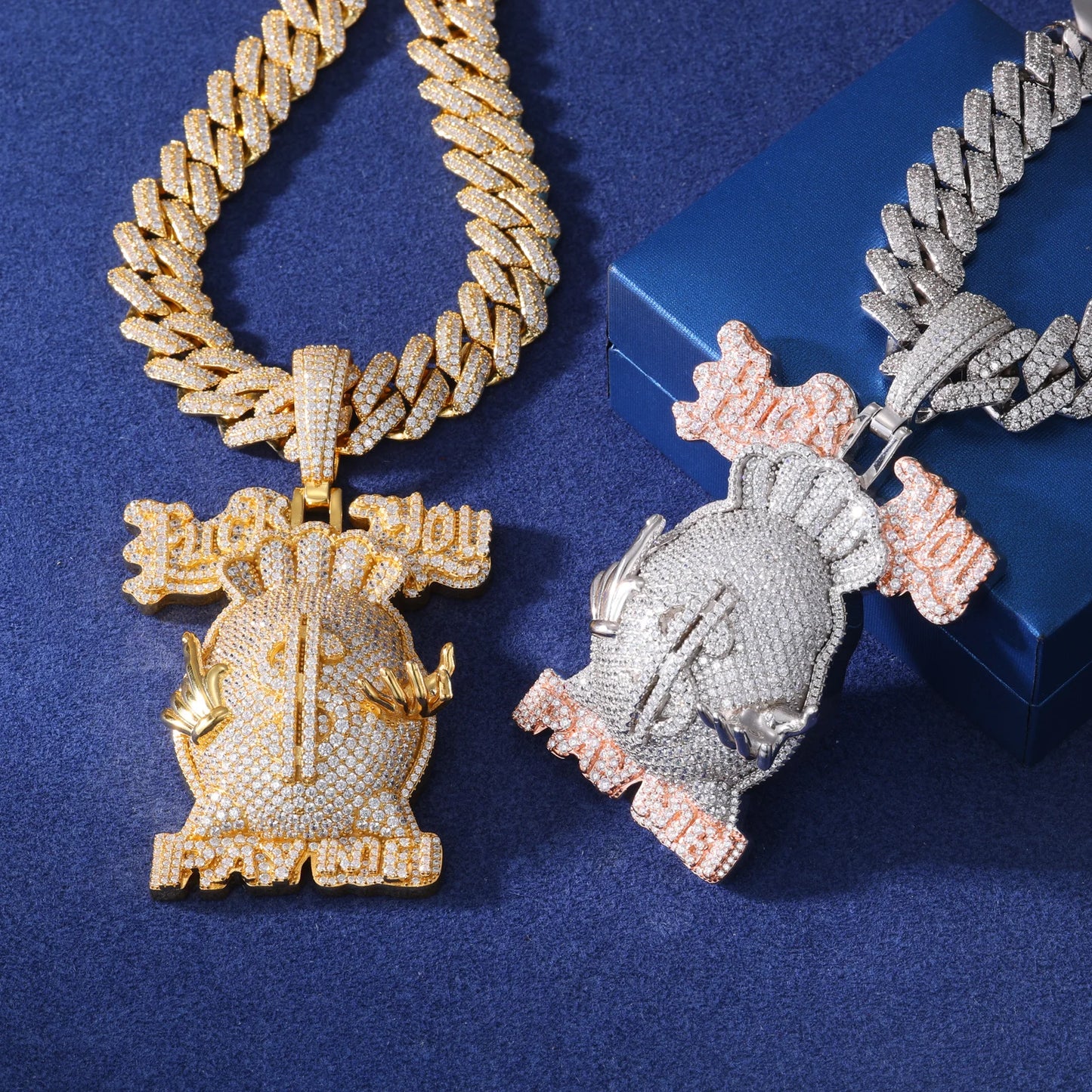 F You ,Pay me Money Bag Pendant
