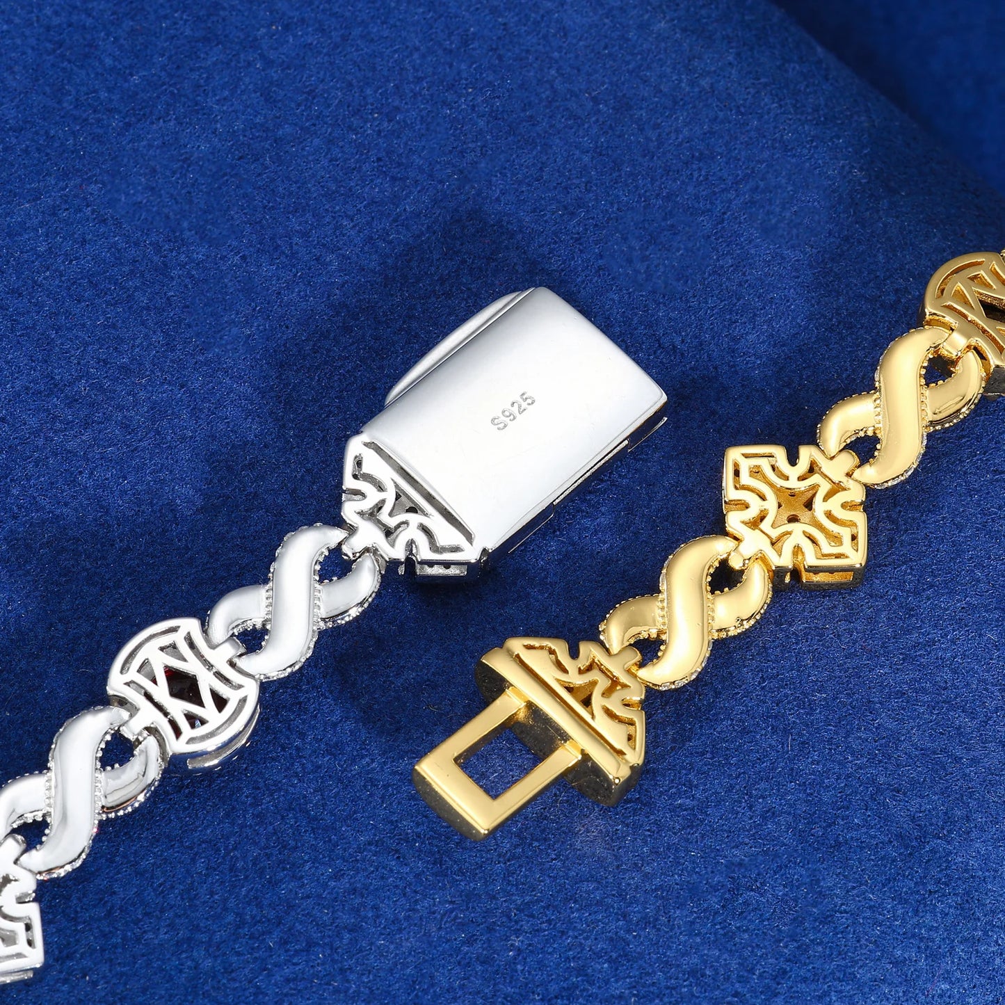 Maltese Cross Infinite Gem Bracelet