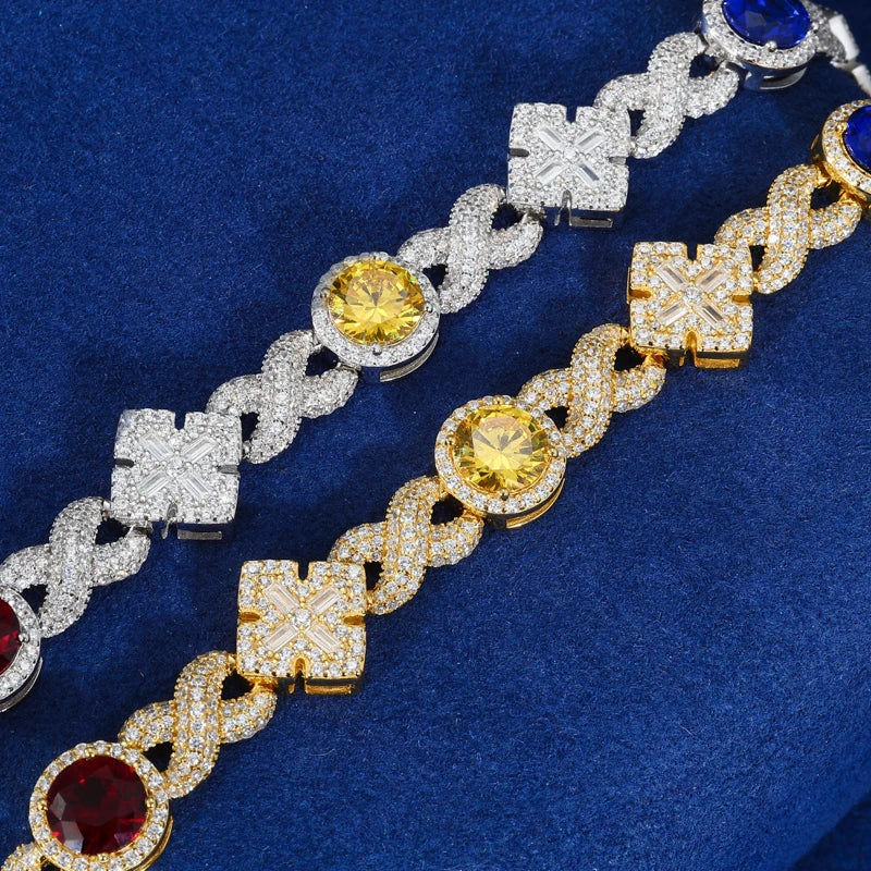 Maltese Cross Infinite Gem Bracelet