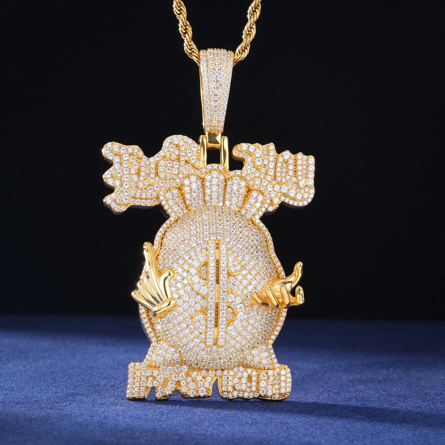 F You ,Pay me Money Bag Pendant