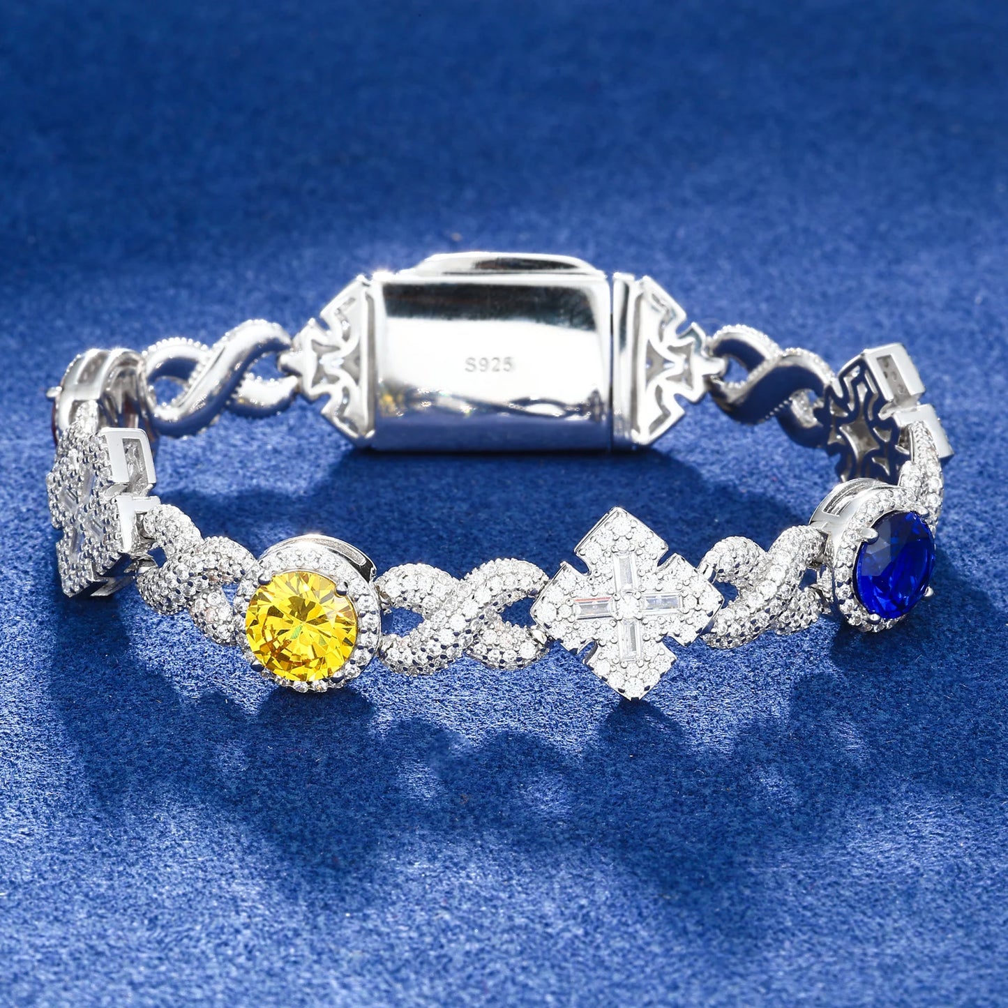 Maltese Cross Infinite Gem Bracelet