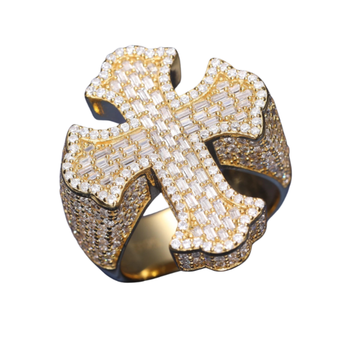 Baguette Cross Ring