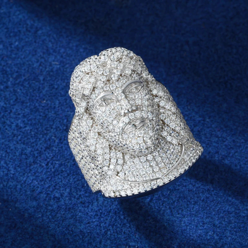 Iced Out Jesus Ring Bling