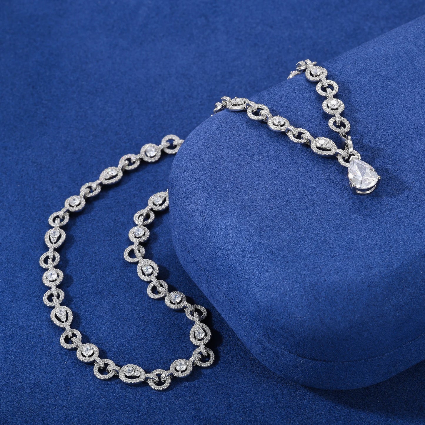 Pear Cut Pendant Necklace