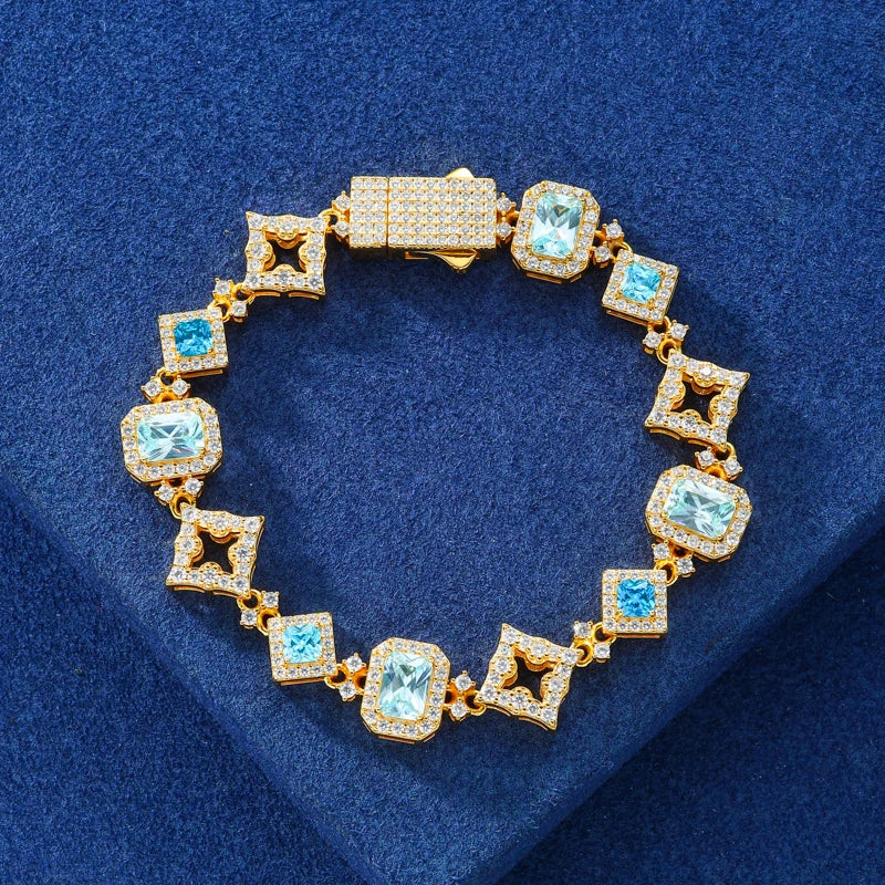 13mm - Blue Gem Stone Bracelets