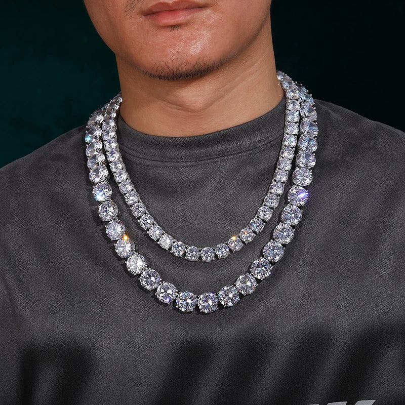 10mm - Baguette Clasp Tennis Chain