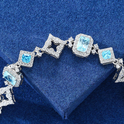 13mm - Blue Gem Stone Bracelets