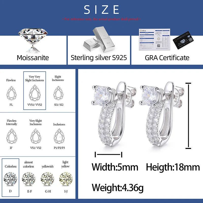 Interchangeable Pave Set Hoop Earrings