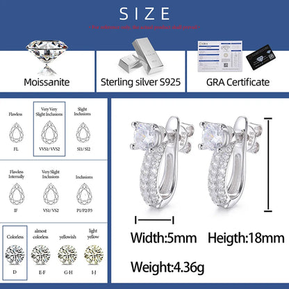 Interchangeable Pave Set Hoop Earrings