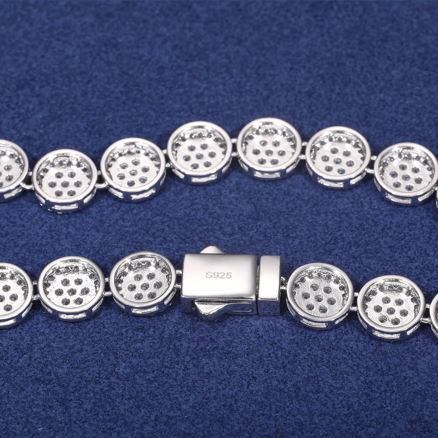 9mm Circle Cluster Tennis Chain