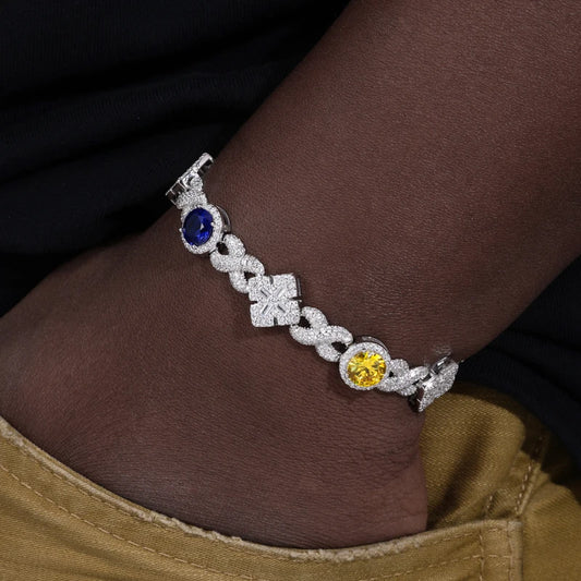 Maltese Cross Infinite Gem Bracelet