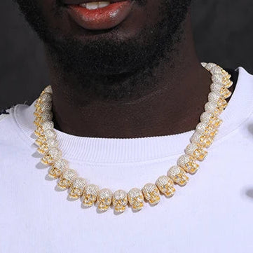 12mm Skull Tennis Chain