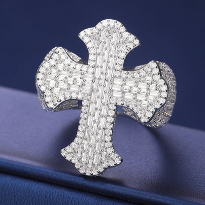 Baguette Cross Ring