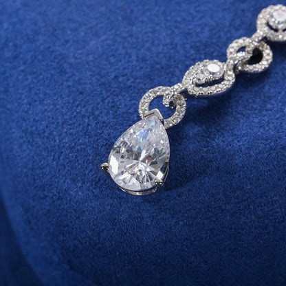 Pear Cut Pendant Necklace