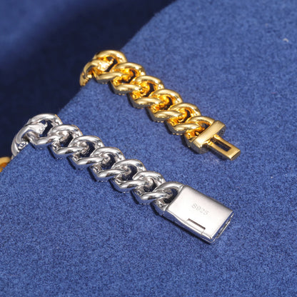 Cross Cuban Link Bracelet