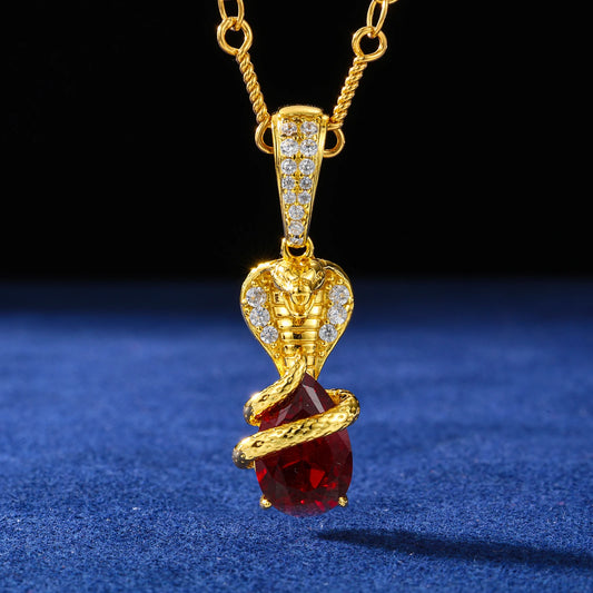 Cobra Holding Jewel Pendant