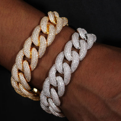 14mm Round Cuban Link Bracelet