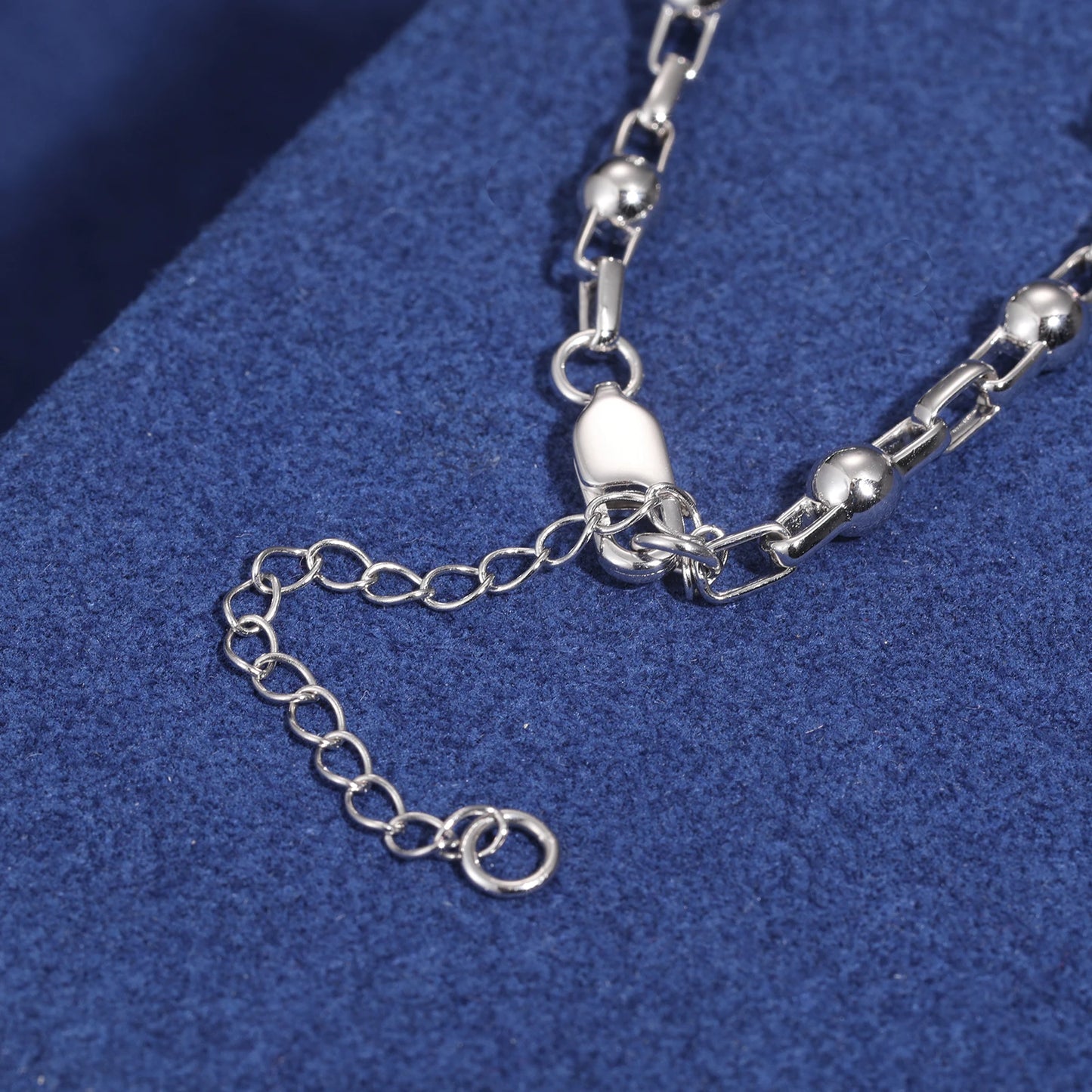 Luxury Inlaid Moissanite Silver Chain