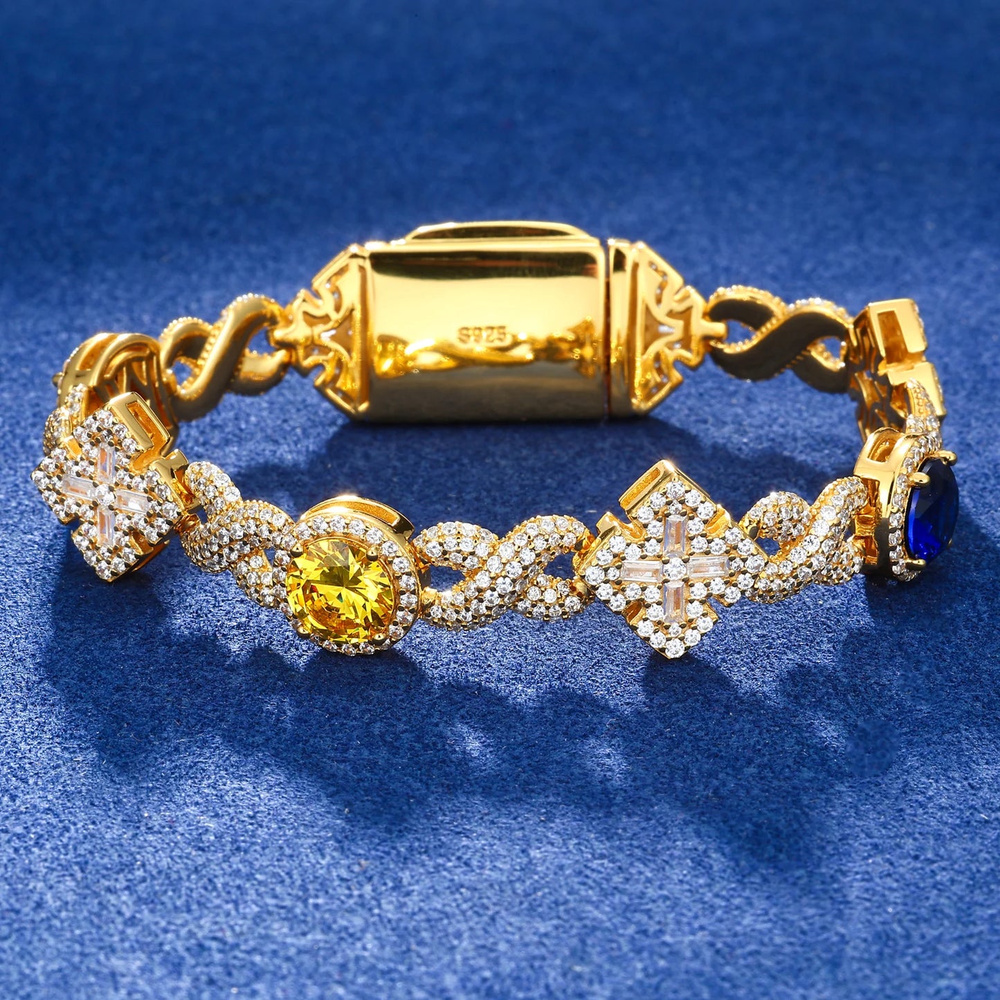 Maltese Cross Infinite Gem Bracelet