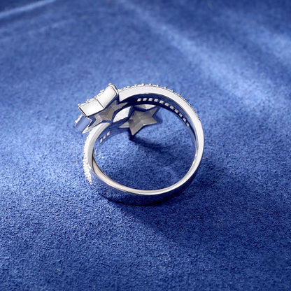 Baguette Double Star Ring