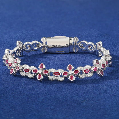 Infinity Cross Flower Bracelet