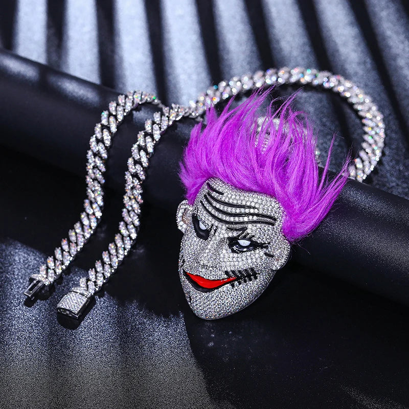 Purple Hair Zombie Pendant