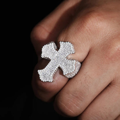 Baguette Cross Ring