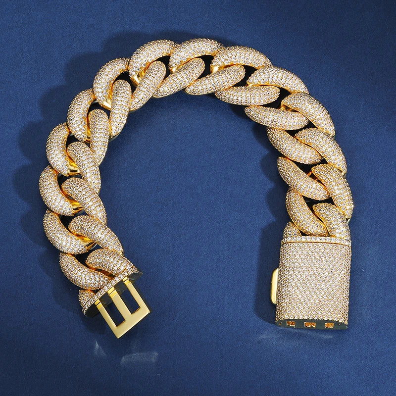 14mm Round Cuban Link Bracelet