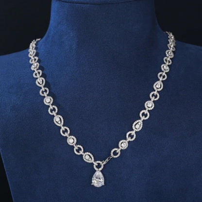 Pear Cut Pendant Necklace